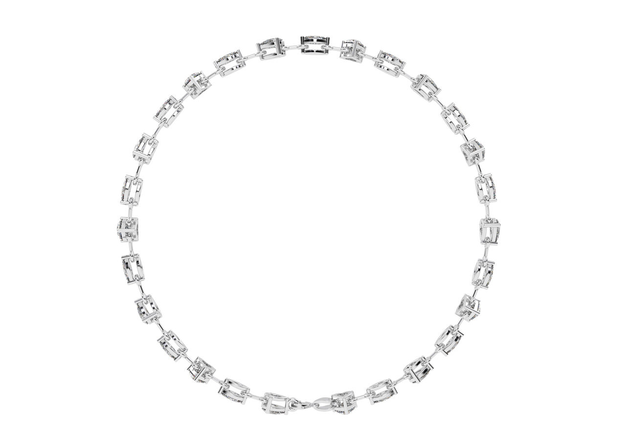 Combination Of Three Shape Lab-Grown Diamond Bracelet