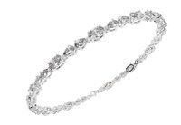 Sleeping Oval And Pear Shape Lab-Grown Diamond Bracelet