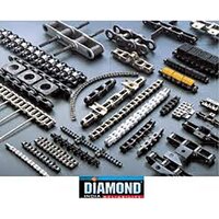 Industrial Roller Chain - Iron, Customized Size, 40mm Width, Silver Color | Electro Galvanized, Pvc Coated Frame, Round Hole Shape