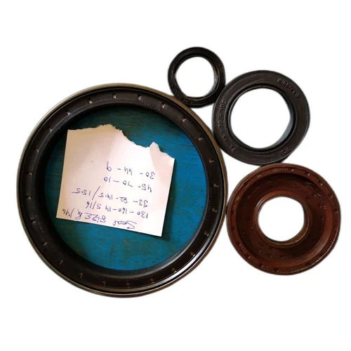 Rubber Oil Seal - High-Quality Rubber Material, Customized O Ring Size , Normal Hardness , Industrial Use - Black Color