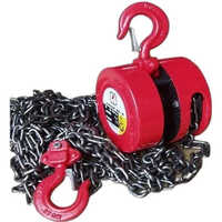 Red Industrial Chain Pulley Block