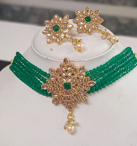 RMK Green Designer Kundan Choker set