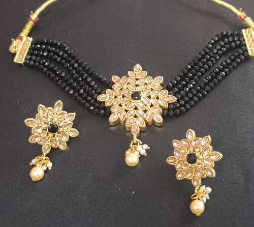 RMK Black Designer Kundan Choker set