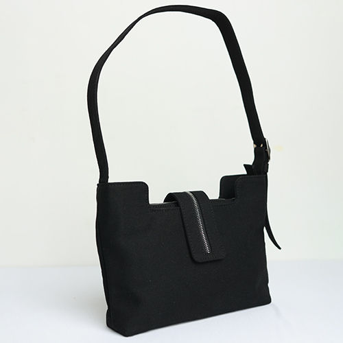 Different Available Recycled Cotton Black Muse Shoulder Bag