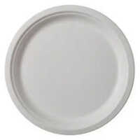 Bio-degradable Bagasse Bamboo Plate - Solid Design, Recommended For All Occasions | Ideal For Parties, Store In A Dry Place