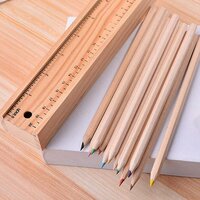 COLORFUL WOODEN PENCIL SET WITH PENCIL BOX (4726)