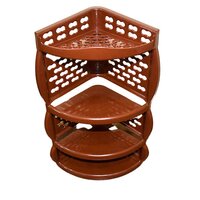 MULTI PURPOSE PLASTIC CORNER RACK A STYLISH STORAGE SHELF FOR KITCHEN (3639)