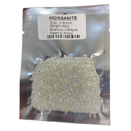 2.50mm D VVS White Moissanite Diamond