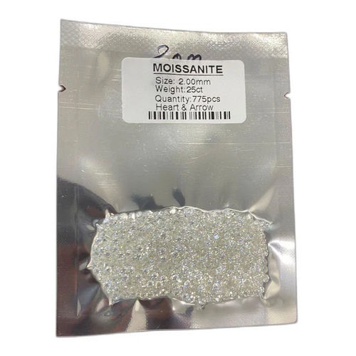2.00mm D VVS Round Moissnite Diamond