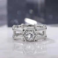 1CT Round Cut G vs1 Lab Grown Diamond Solitaire White Gold Ring