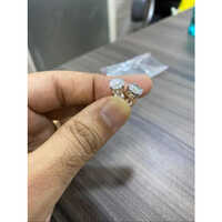 2CT 14K H VS1 IGI Certified Lab Grown White Gold Diamond Stud Earring