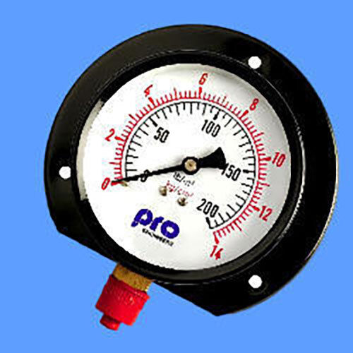 Black Waterproof Pressure Gauge