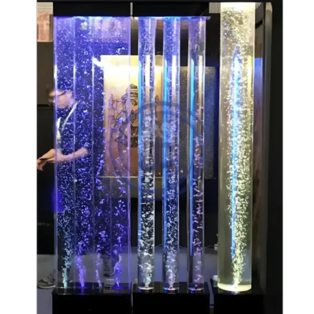 Acrylic Bubble Wall Strips Programing with Pillar