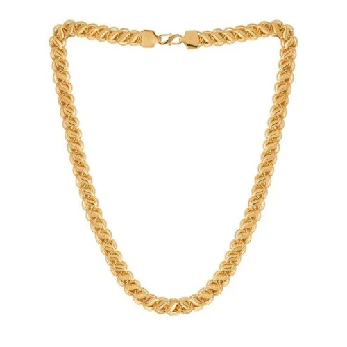 Stainless Steel Gold Plated Twisted Rope Chain