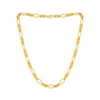 Sparkling Gold Plated Wedding Jewellery Rope Chain - Gender: Unisex