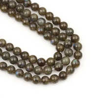 21 Strings Labradorite Beads - Beads Colour: Dark Gray