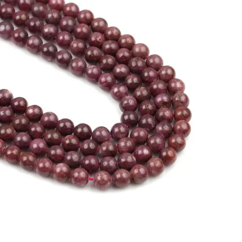 9 Strings Natural Ruby Beads