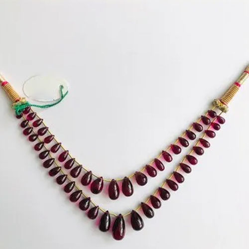 Tourmaline Drops Necklace - Shape: Oval