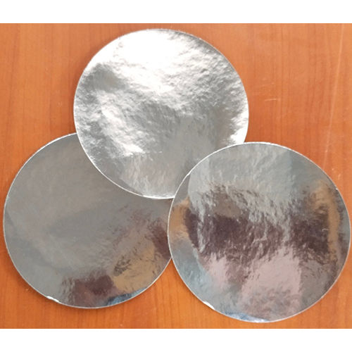 Silver Paper Plate Circle