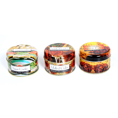 75X50 Slid Candle Can Tin - Color: As Per Customera  S Artwork