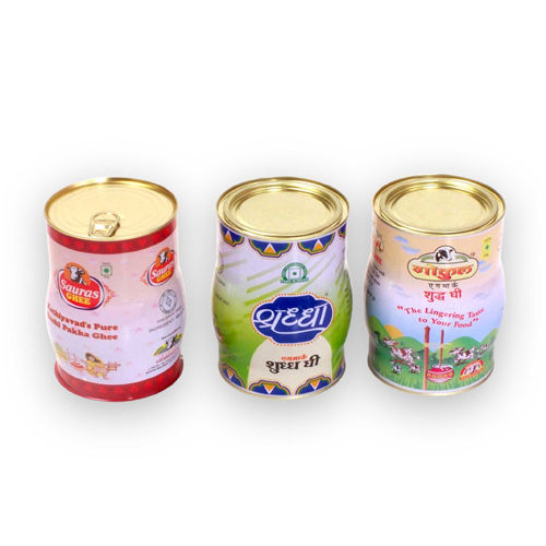 101 X 140 Mm Rlt Eoe Tin Can - Color: As Per Customera  S Artwork