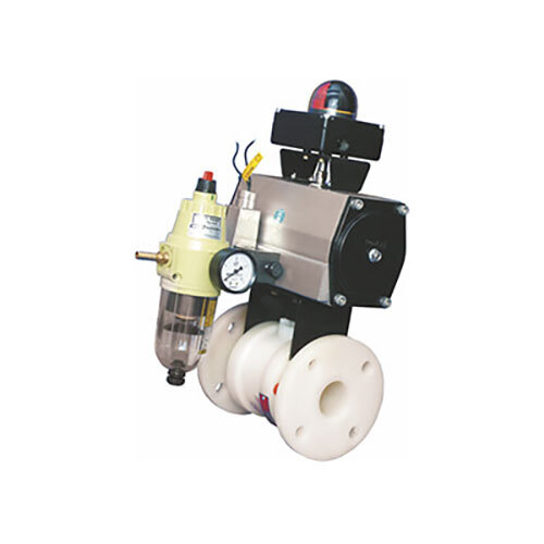 Actuated Thermoplastic Ball Valve