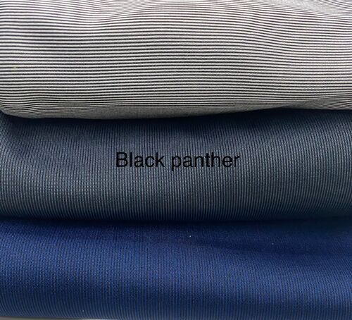 Black Panther Lycra Knitted Fabric