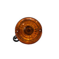 Front Indicator Light Jbi-107a - Plastic Material, Round Shape, Amber Color | 12v Dc Input, 5w Power, Designed For E-rickshaw & Electric Vehicles