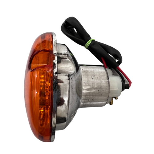Round Rear Direction Indicator (Amber) With Bulb