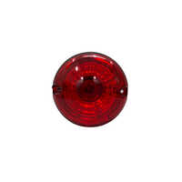 Round Tail Light - Plastic, 12v Dc, Red/yellow/white Color | 5w Bulb E-rikshaw Round Light