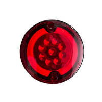 Drl Tail Lamp Jbi-132r - Plastic Material, 12v Voltage, 3w Wattage, Yellow, White & Red Light Color | Led Lighting, Suitable For E-rickshaw & Two Wheeler