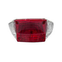 Two Wheeler Tail Lamp - Plastic, 12v Dc, Red Bulb Lighting | 35w Rated Power, Tail Light Assembly For Lectrix, Fujiyama, Zypp, Shema