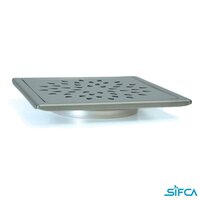 Stainless Steel 304 Grade Floor Drain 6X6 Inch SU-Sunflower Series