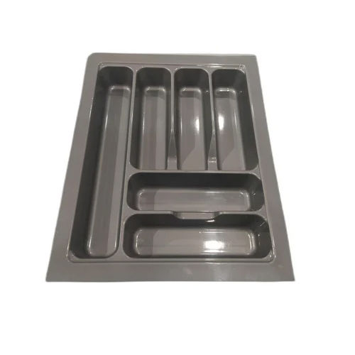 Grey Pvc Gray Cutlery Tray