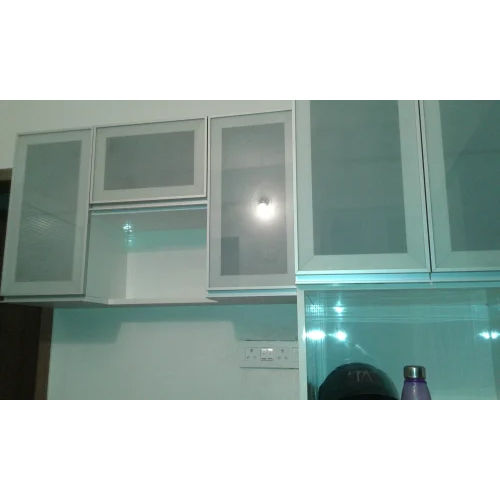 Silver Aluminum Profile Kitchen Shutter