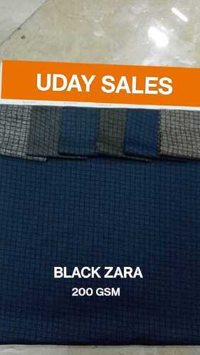 Black Zara Knitted Lycra Fabric