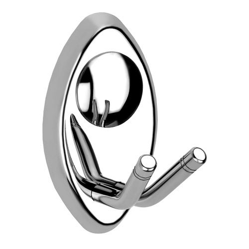 Silver Oval Robe Hook