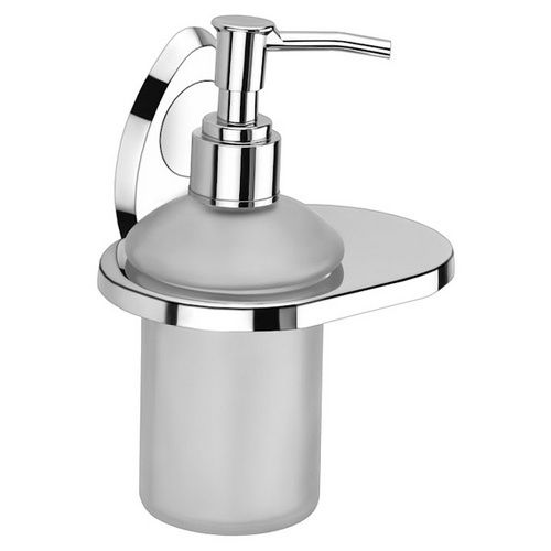 Silver Oval Soap Dispenser