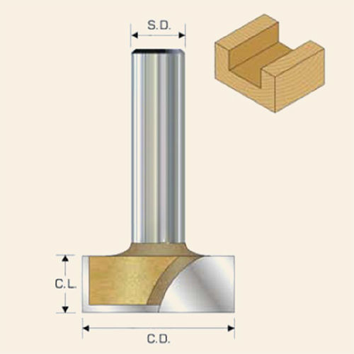 TCT Brazed Straight Bits