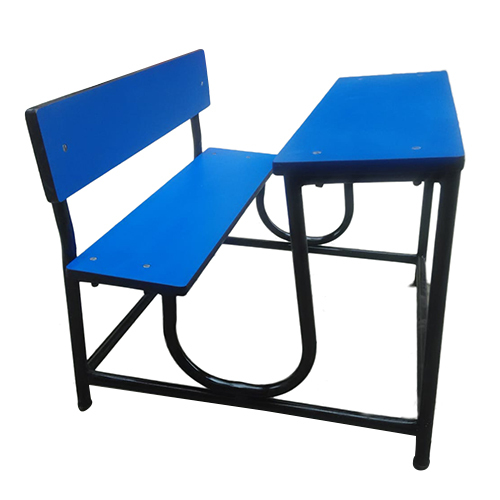 2 Seater Backrest School Bench