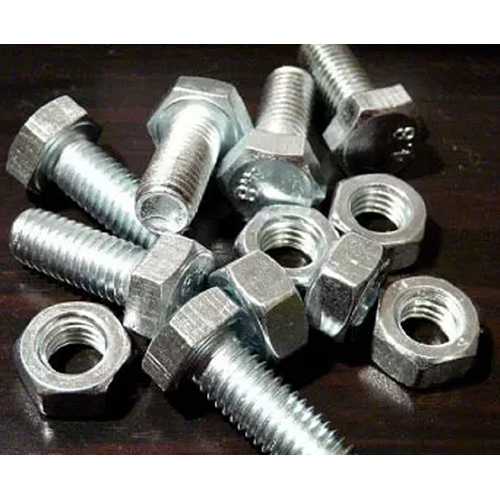 Stainless Steel Nut Bolt - Color: Silver