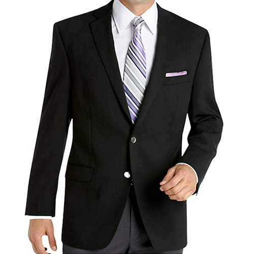 Corporate Mens Blazer - Quick-Dry Fabric, Full Sleeves, Modern Style in Classic Black | All-Season Comfort for Business Elegance