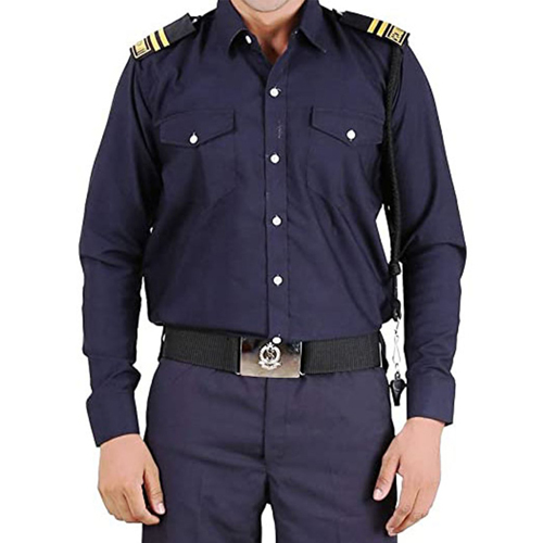 Mens Security Dress - Full Sleeves, Washable Fabric | All-Season Comfort for Male Guards