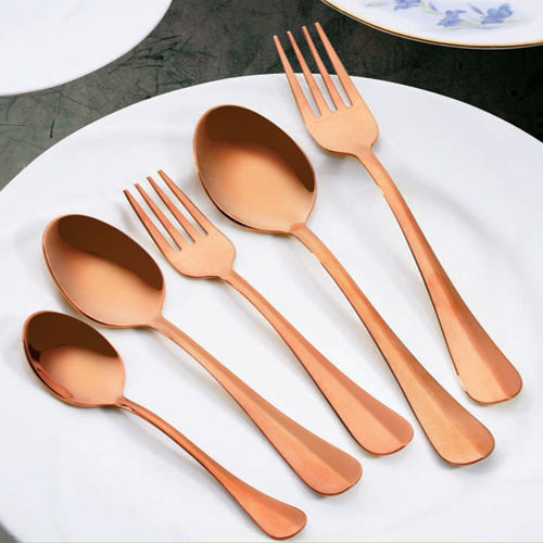 Tulip Rose Gold Cutlery Set