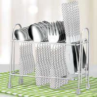 24 Pcs Galaxy Cutlery Stand - Color: Silver