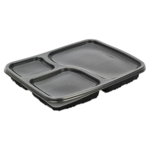 3 CP Disposable Food Tray With Lid