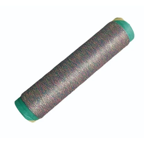 Light In Weight Silver Polyester Zari Dyed Thread