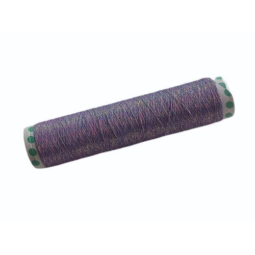 Light In Weight Purple Polyester Zari Dyed Thread