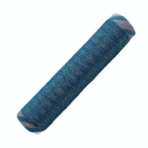 300 D Blue Polyester Zari Dyed Thread
