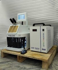Table Top Laser Welding Machine For Gold Jewellery - Color: Blue And White